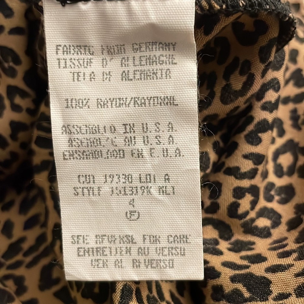 Carol Little Leopard Print Dress size 4 - Picture 12 of 12